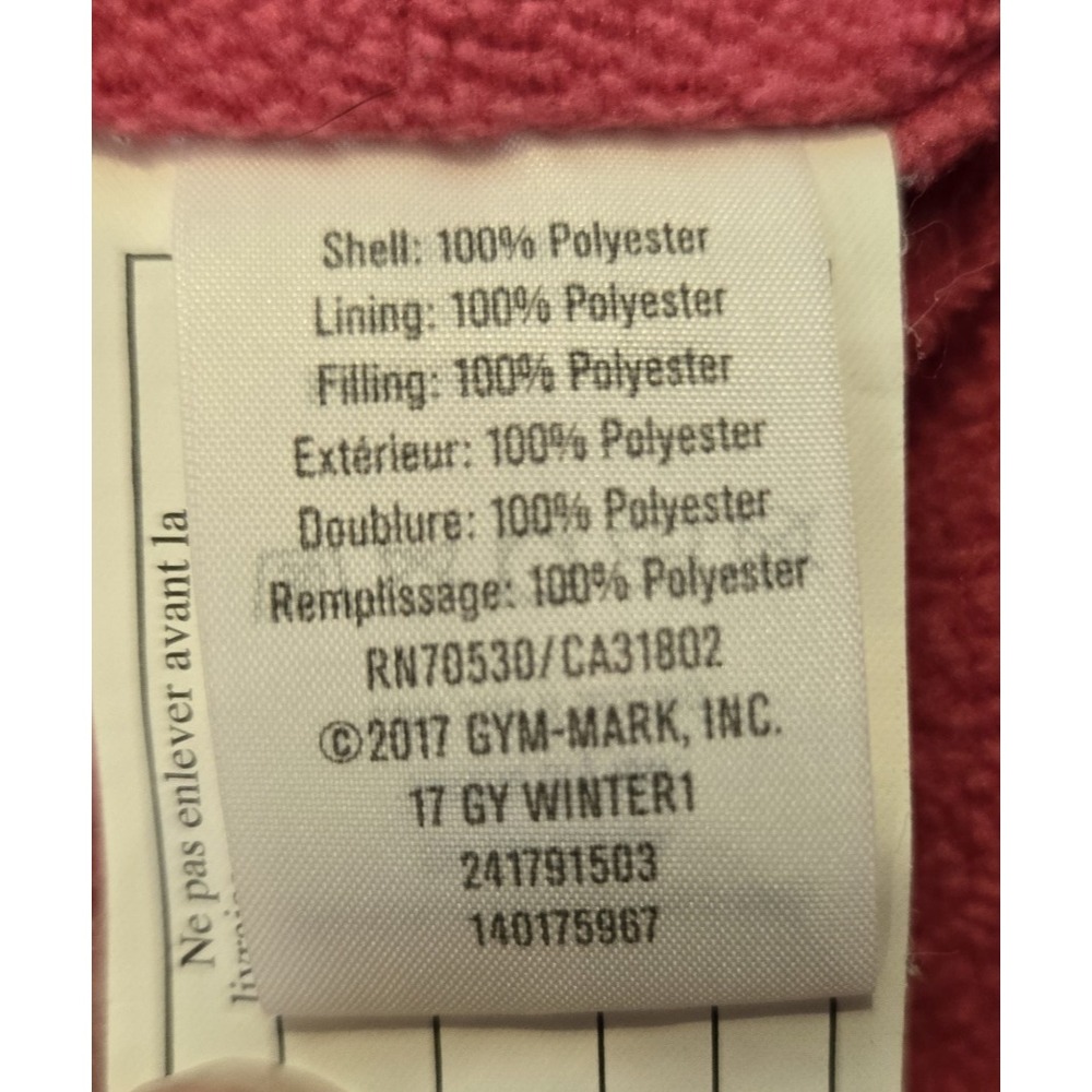 Gymboree Girl's Fleece Lined Puffer Coat Vest w/ Pockets Size L (10-12) - Picture 8 of 9